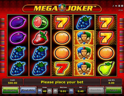 Mega Joker casino slot in Nederland