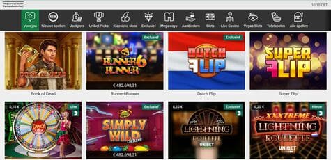 Unibet Casino Screenshot 2