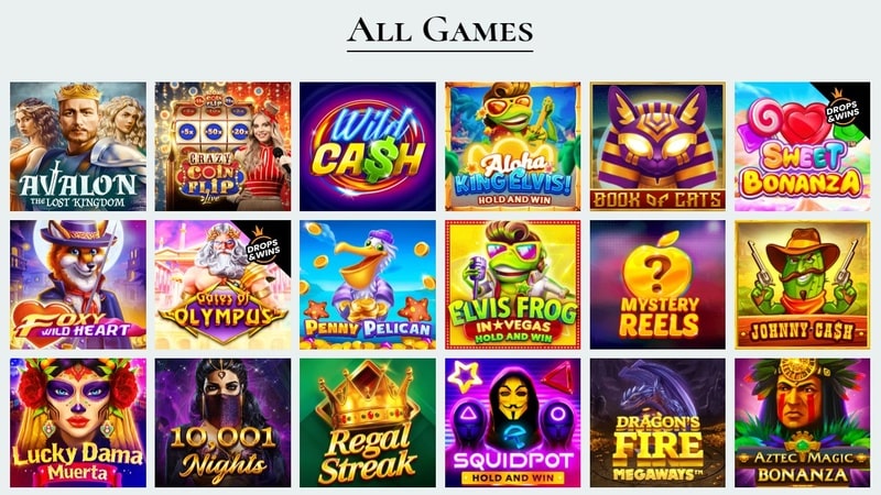 Avalon78 Casino Games