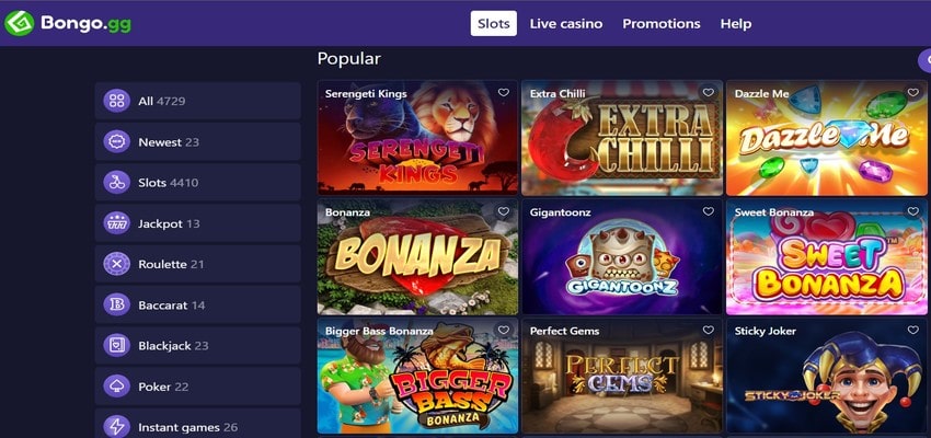Bongo Casino Slots