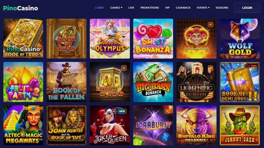 Pino Casino screenshot 2