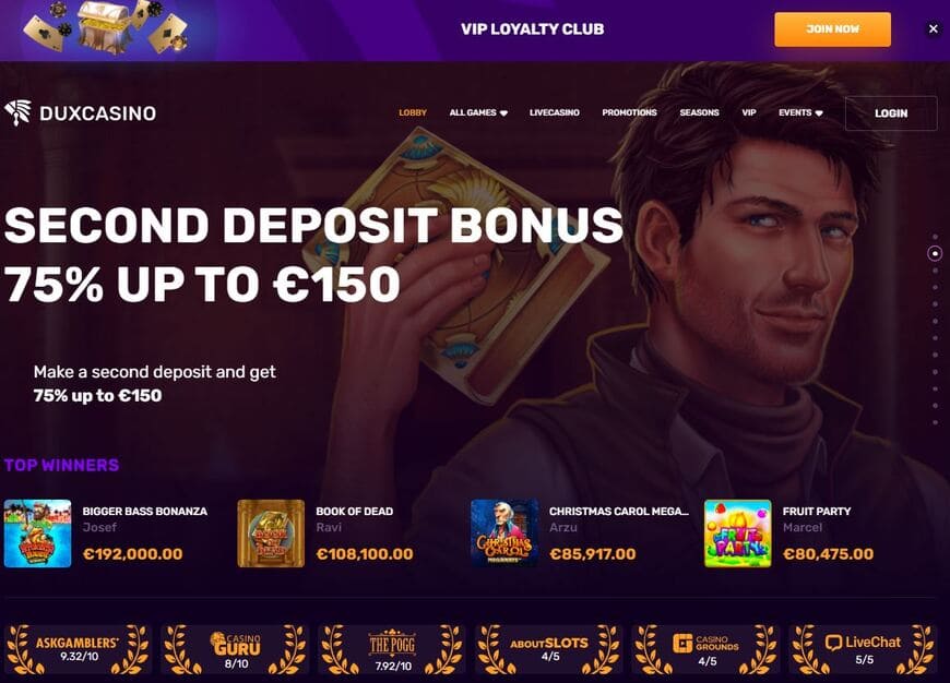 DuxCasino screenshot 1