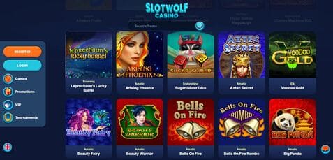 SlotWolf casino screenshot 2