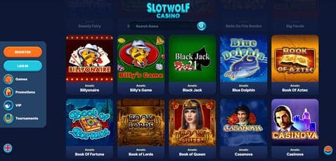 SlotWolf casino screenshot 3