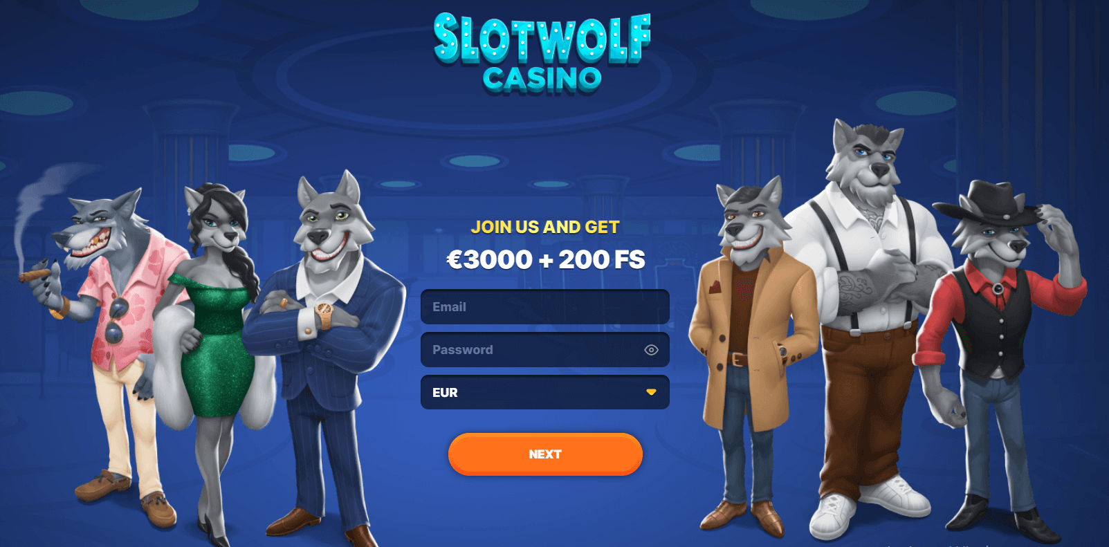 Slotwolf welcome bonus