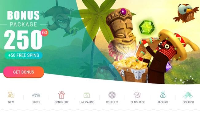 Spinia Casino Screenshot 1