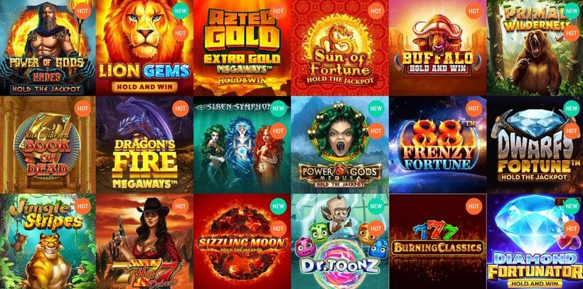 Spinia Casino Screenshot 2