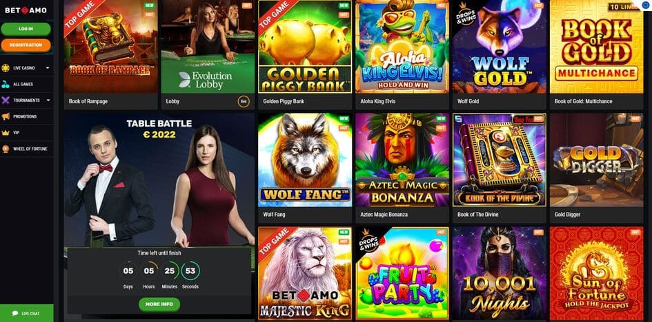 Betamo Casino Screenshot 2