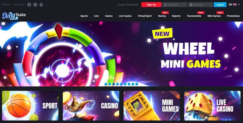 Mystake Casino Screenshot 1