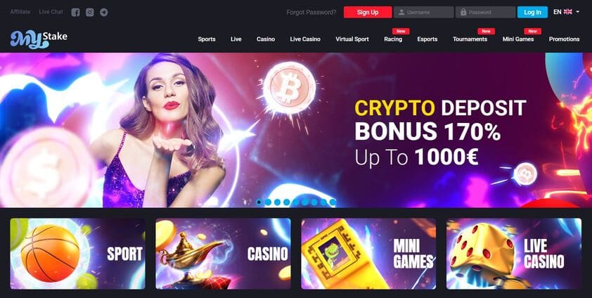 Mystake Casino Screenshot 2