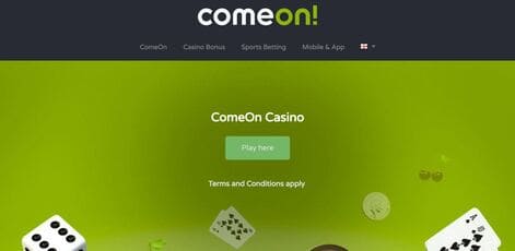 ComeOn Casino Screenshot 1