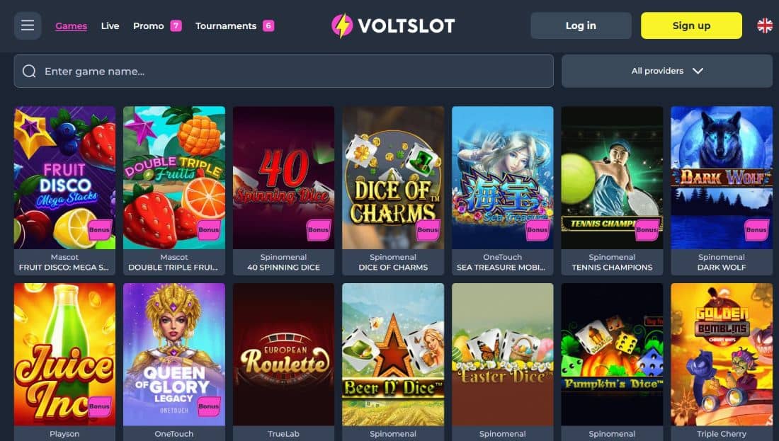 Voltslot Casino Games-lobby